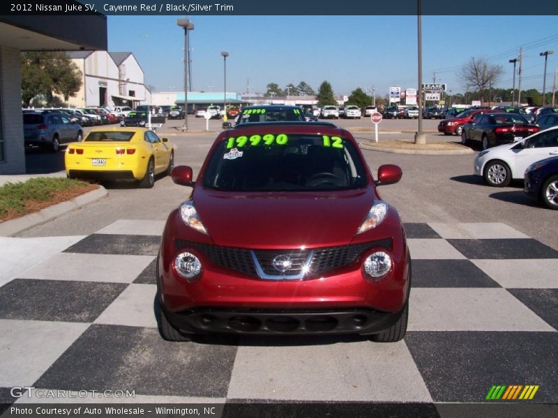 Cayenne Red / Black/Silver Trim 2012 Nissan Juke SV