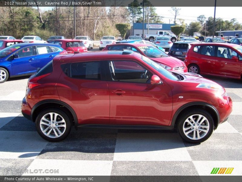 Cayenne Red / Black/Silver Trim 2012 Nissan Juke SV