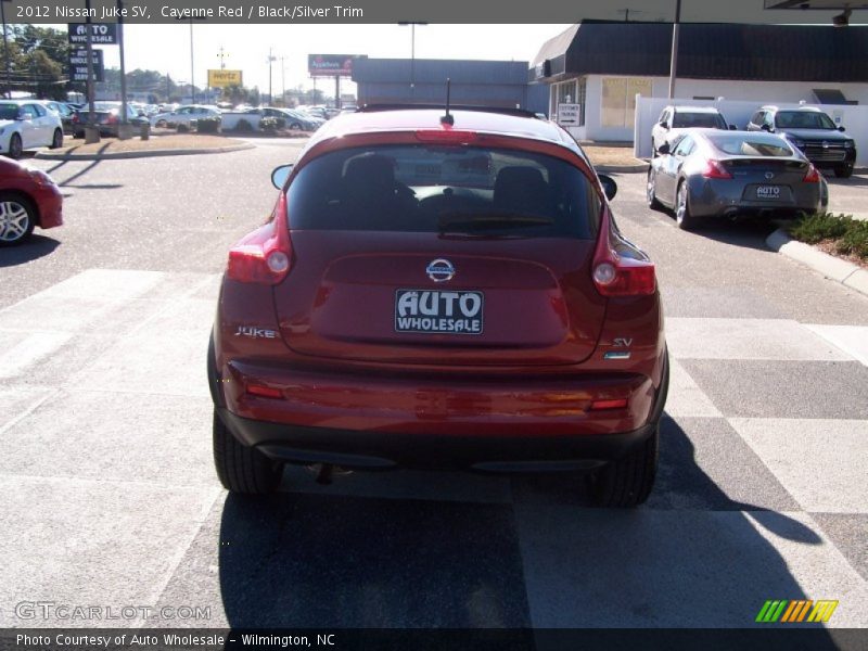 Cayenne Red / Black/Silver Trim 2012 Nissan Juke SV