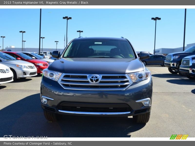 Magnetic Gray Metallic / Black 2013 Toyota Highlander V6