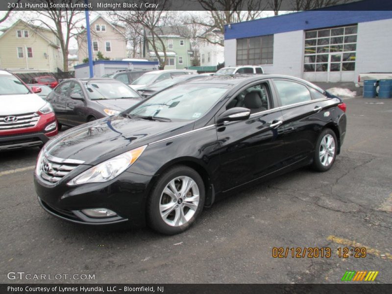 Midnight Black / Gray 2011 Hyundai Sonata Limited