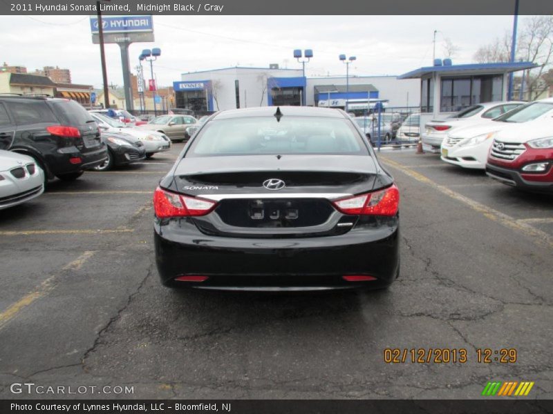 Midnight Black / Gray 2011 Hyundai Sonata Limited
