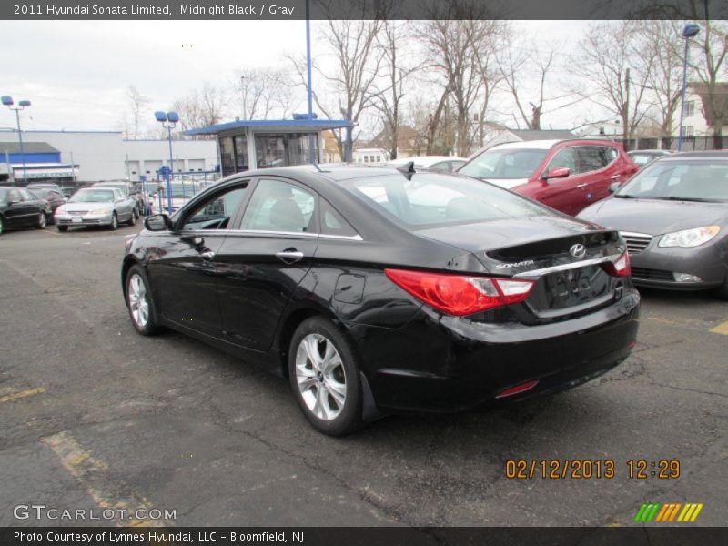 Midnight Black / Gray 2011 Hyundai Sonata Limited