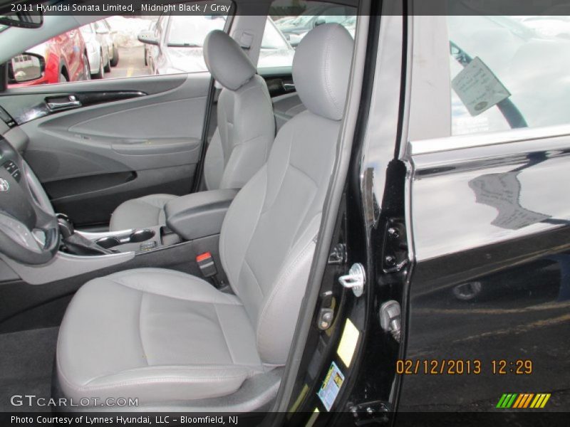 Midnight Black / Gray 2011 Hyundai Sonata Limited