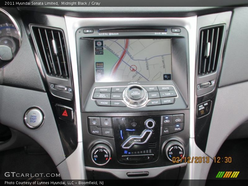 Midnight Black / Gray 2011 Hyundai Sonata Limited
