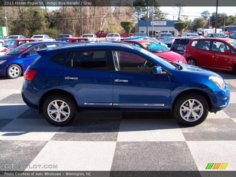 Indigo Blue Metallic / Gray 2011 Nissan Rogue SV