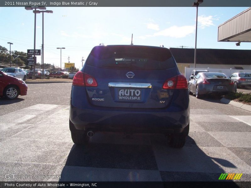Indigo Blue Metallic / Gray 2011 Nissan Rogue SV
