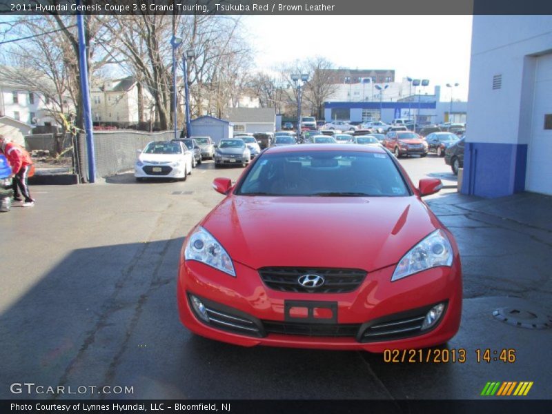 Tsukuba Red / Brown Leather 2011 Hyundai Genesis Coupe 3.8 Grand Touring
