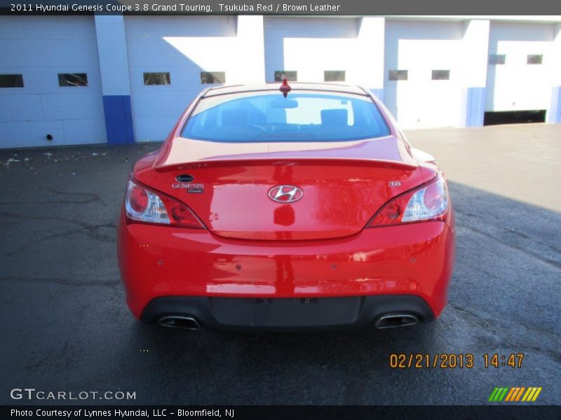 Tsukuba Red / Brown Leather 2011 Hyundai Genesis Coupe 3.8 Grand Touring