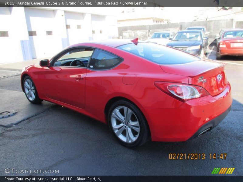 Tsukuba Red / Brown Leather 2011 Hyundai Genesis Coupe 3.8 Grand Touring