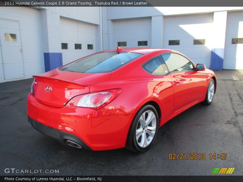 Tsukuba Red / Brown Leather 2011 Hyundai Genesis Coupe 3.8 Grand Touring