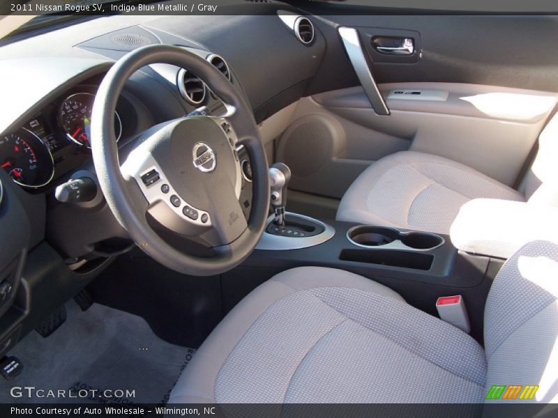 Indigo Blue Metallic / Gray 2011 Nissan Rogue SV