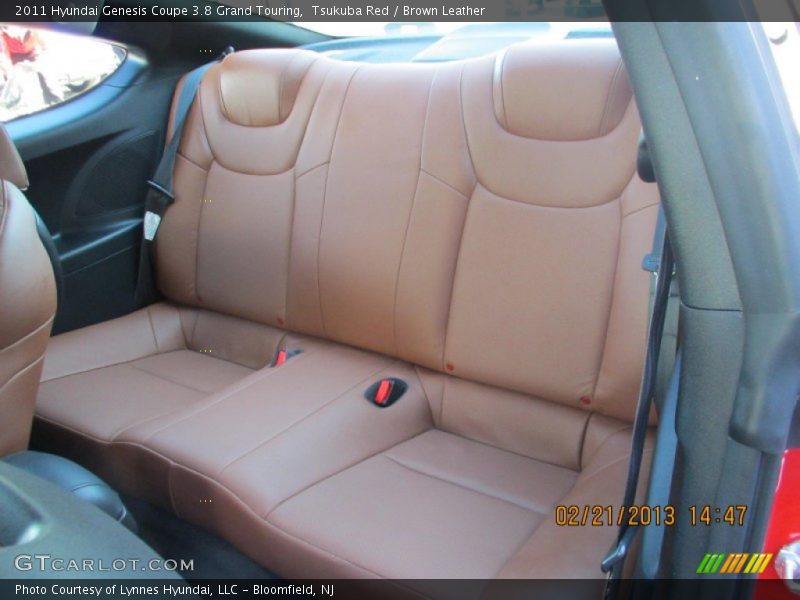 Tsukuba Red / Brown Leather 2011 Hyundai Genesis Coupe 3.8 Grand Touring