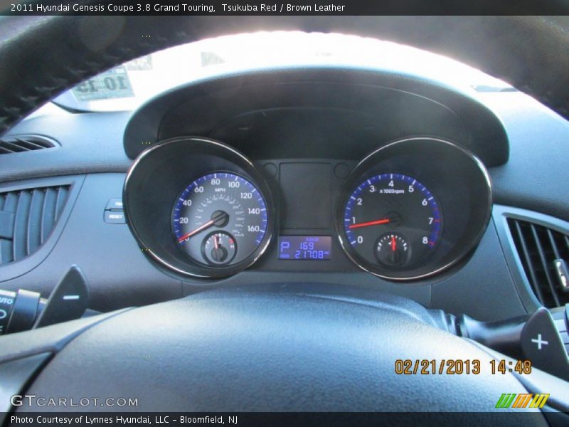 Tsukuba Red / Brown Leather 2011 Hyundai Genesis Coupe 3.8 Grand Touring