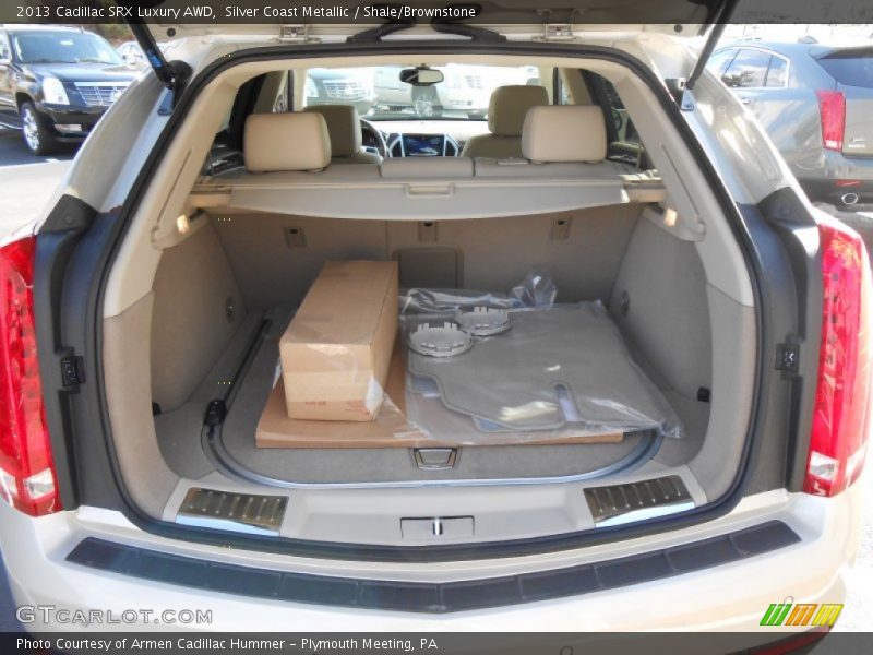 Silver Coast Metallic / Shale/Brownstone 2013 Cadillac SRX Luxury AWD