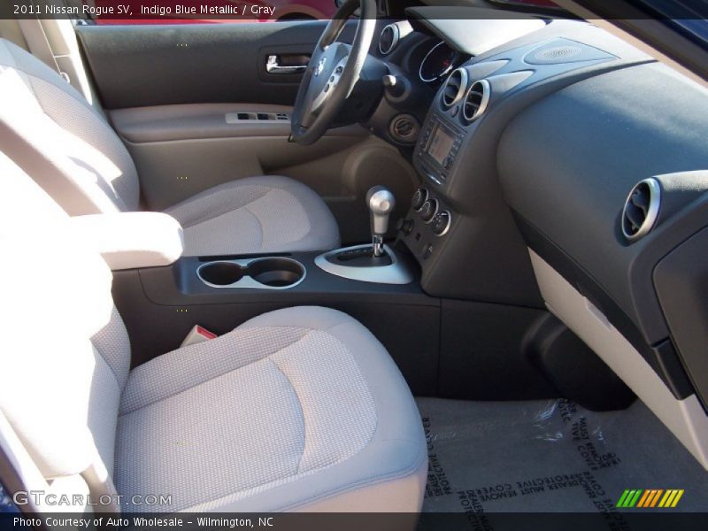 Indigo Blue Metallic / Gray 2011 Nissan Rogue SV