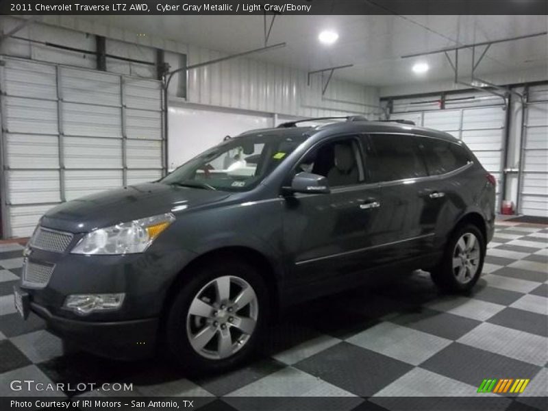 Cyber Gray Metallic / Light Gray/Ebony 2011 Chevrolet Traverse LTZ AWD
