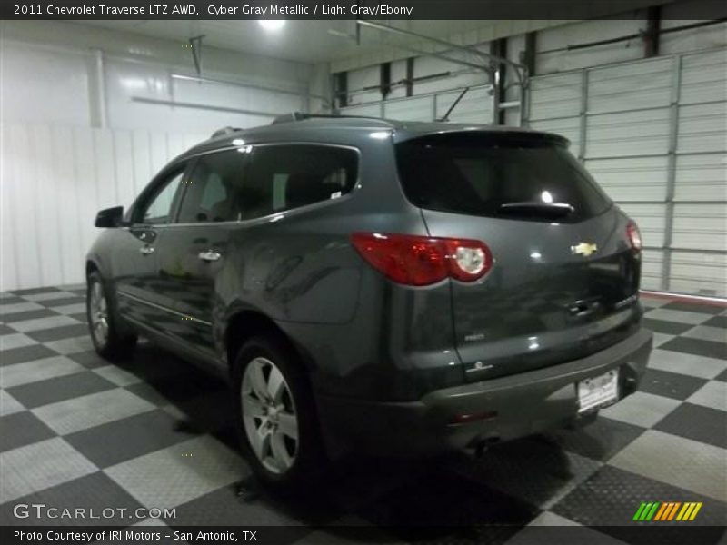 Cyber Gray Metallic / Light Gray/Ebony 2011 Chevrolet Traverse LTZ AWD
