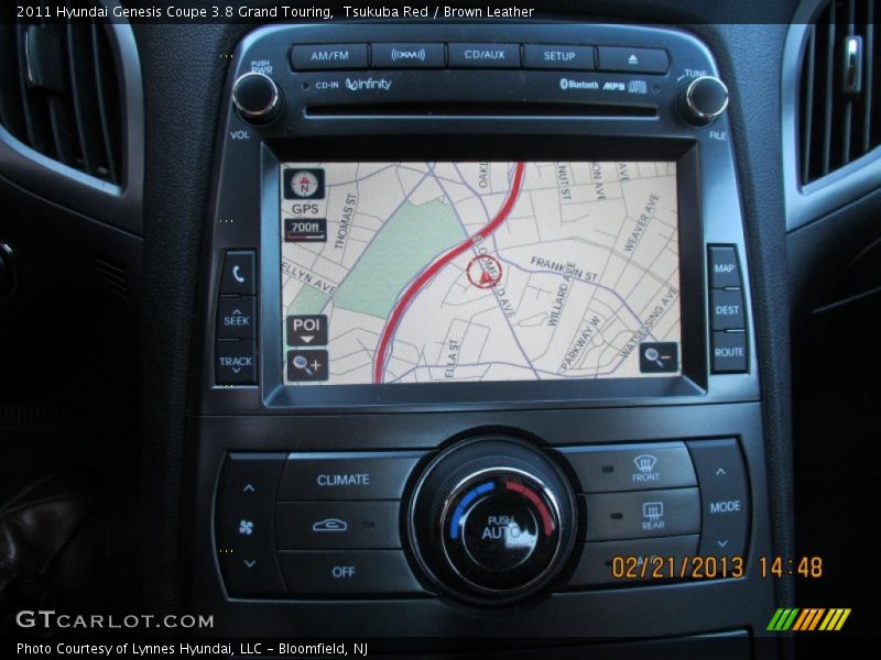 Tsukuba Red / Brown Leather 2011 Hyundai Genesis Coupe 3.8 Grand Touring