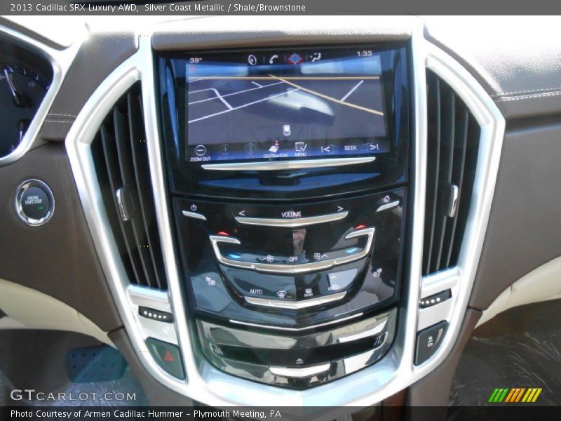 Silver Coast Metallic / Shale/Brownstone 2013 Cadillac SRX Luxury AWD