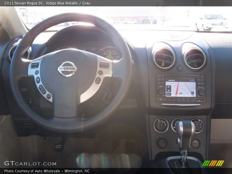 Indigo Blue Metallic / Gray 2011 Nissan Rogue SV