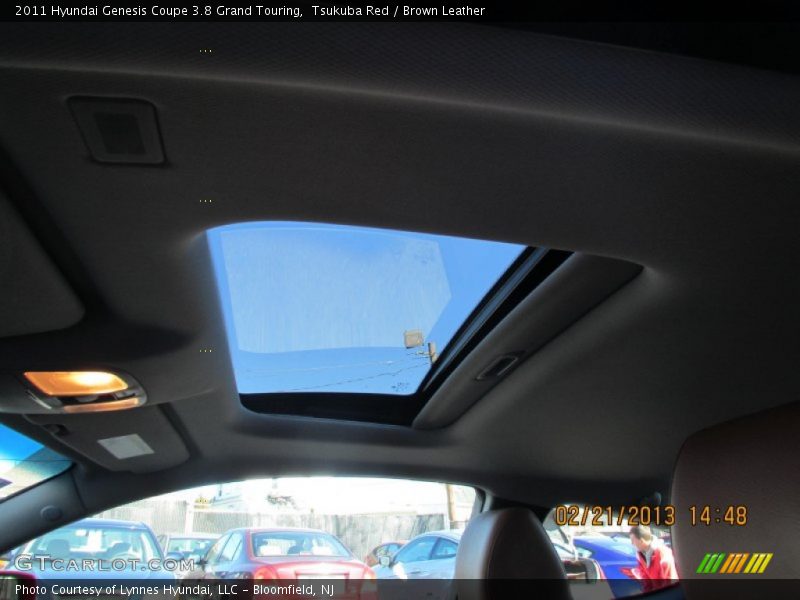 Tsukuba Red / Brown Leather 2011 Hyundai Genesis Coupe 3.8 Grand Touring