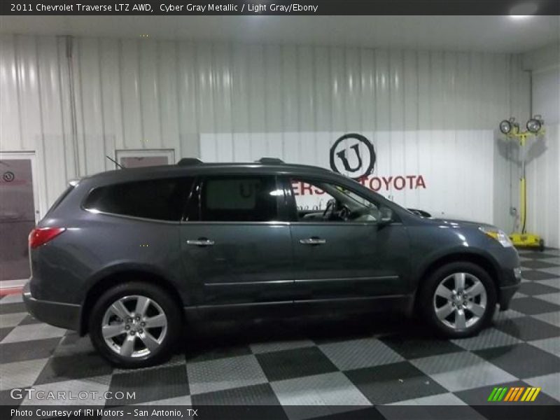 Cyber Gray Metallic / Light Gray/Ebony 2011 Chevrolet Traverse LTZ AWD