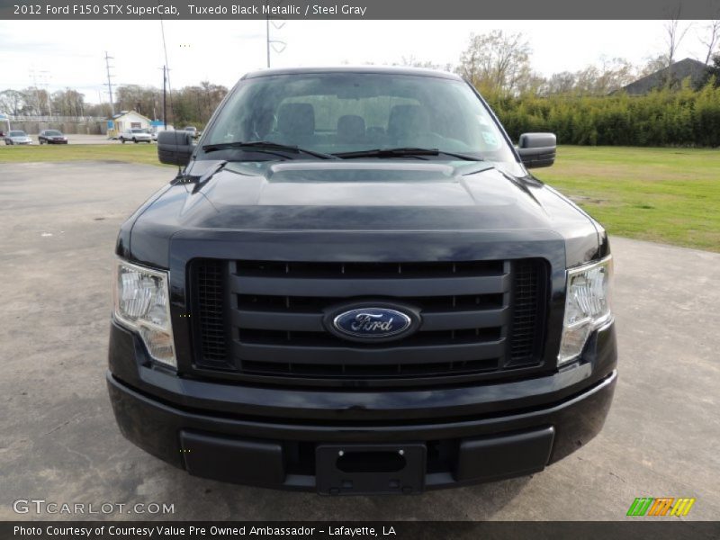 Tuxedo Black Metallic / Steel Gray 2012 Ford F150 STX SuperCab