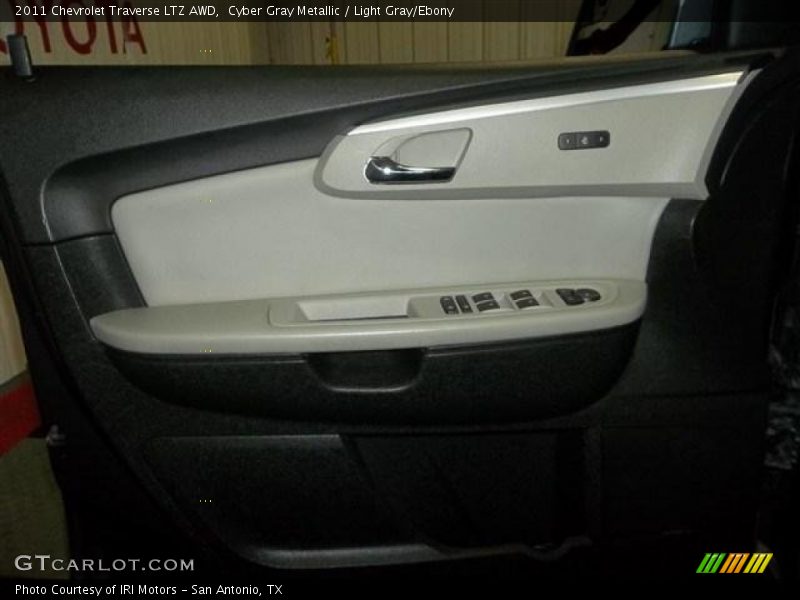 Cyber Gray Metallic / Light Gray/Ebony 2011 Chevrolet Traverse LTZ AWD