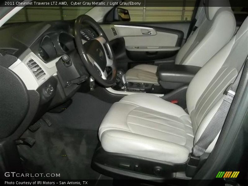 Cyber Gray Metallic / Light Gray/Ebony 2011 Chevrolet Traverse LTZ AWD