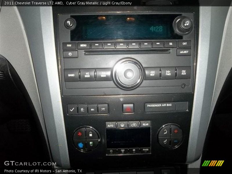 Cyber Gray Metallic / Light Gray/Ebony 2011 Chevrolet Traverse LTZ AWD