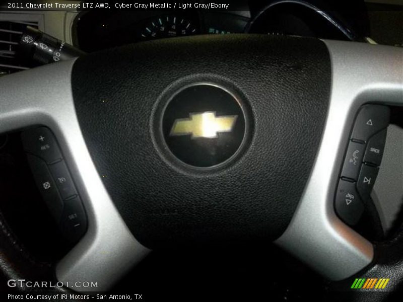 Cyber Gray Metallic / Light Gray/Ebony 2011 Chevrolet Traverse LTZ AWD