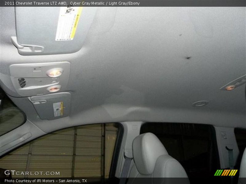 Cyber Gray Metallic / Light Gray/Ebony 2011 Chevrolet Traverse LTZ AWD