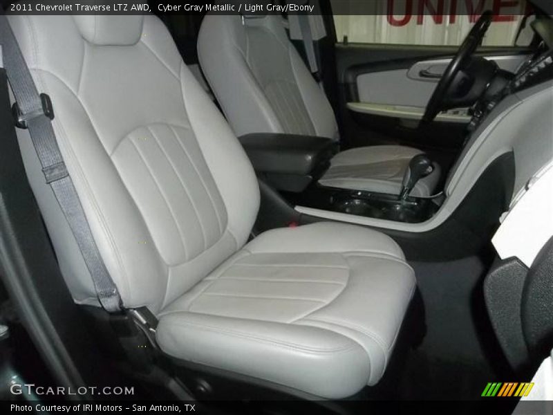 Cyber Gray Metallic / Light Gray/Ebony 2011 Chevrolet Traverse LTZ AWD