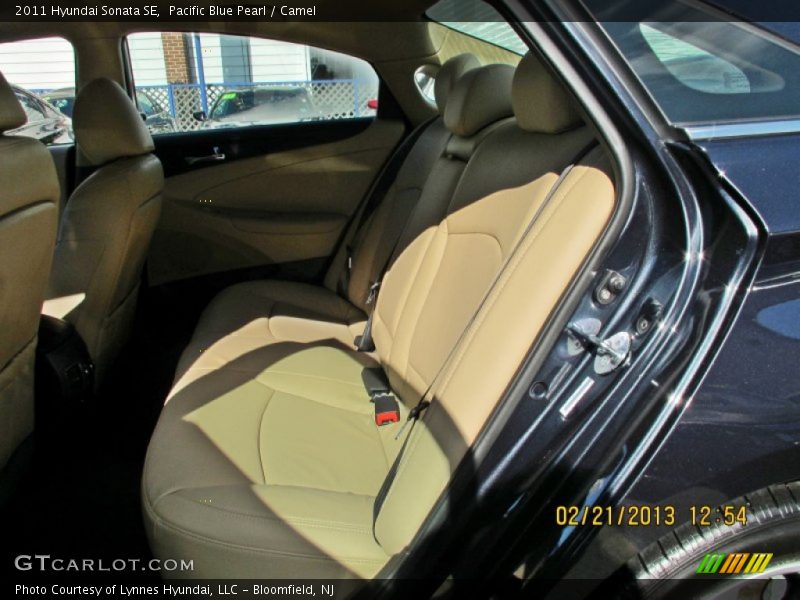 Pacific Blue Pearl / Camel 2011 Hyundai Sonata SE