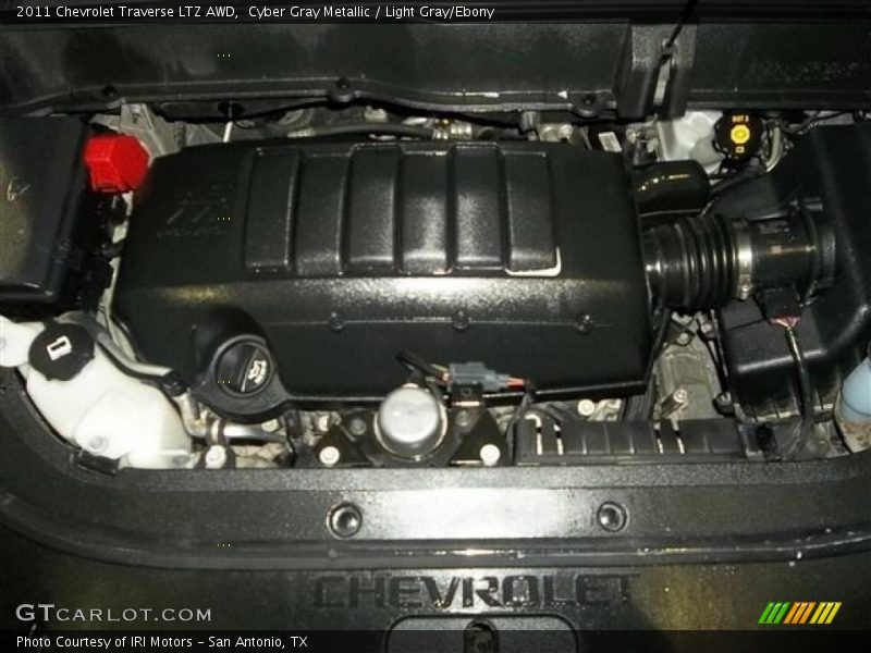 Cyber Gray Metallic / Light Gray/Ebony 2011 Chevrolet Traverse LTZ AWD