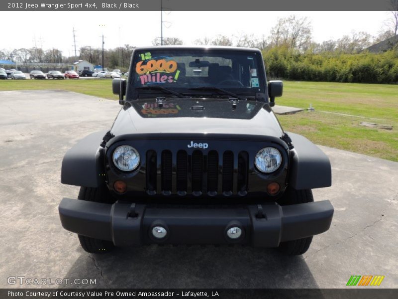 Black / Black 2012 Jeep Wrangler Sport 4x4