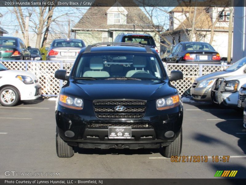 Ebony Black / Gray 2009 Hyundai Santa Fe GLS