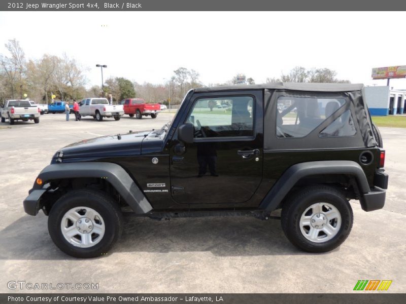 Black / Black 2012 Jeep Wrangler Sport 4x4