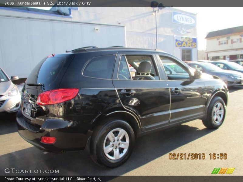 Ebony Black / Gray 2009 Hyundai Santa Fe GLS