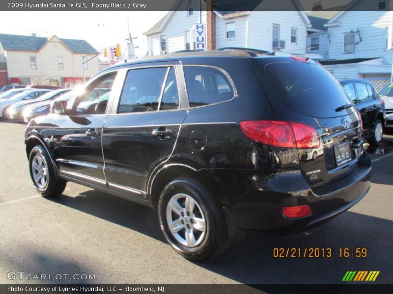 Ebony Black / Gray 2009 Hyundai Santa Fe GLS