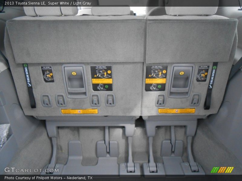 Super White / Light Gray 2013 Toyota Sienna LE
