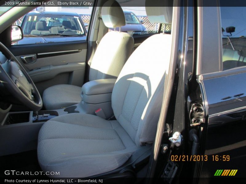 Ebony Black / Gray 2009 Hyundai Santa Fe GLS