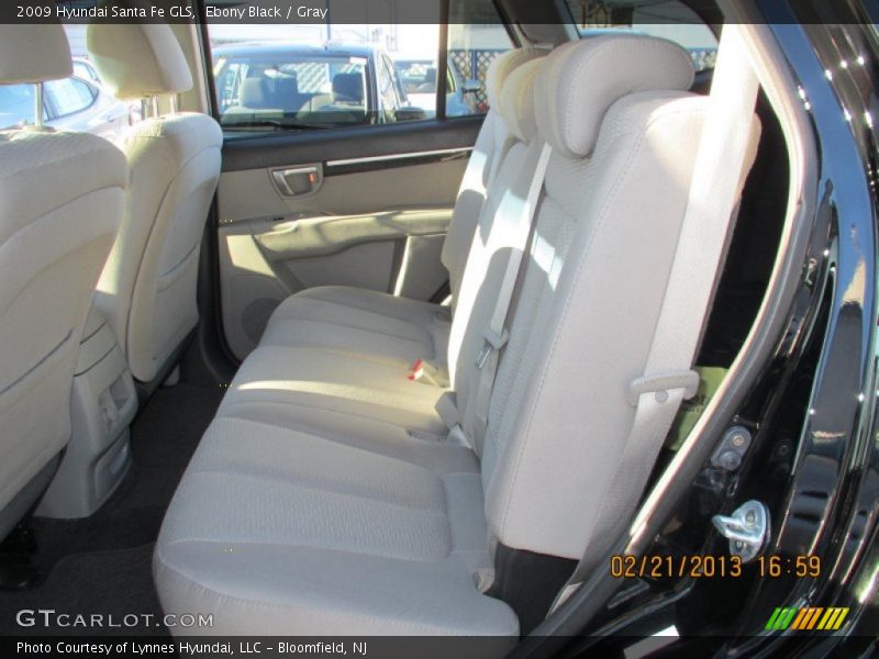 Ebony Black / Gray 2009 Hyundai Santa Fe GLS