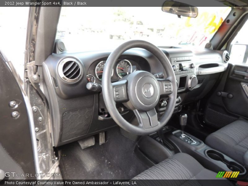 Black / Black 2012 Jeep Wrangler Sport 4x4
