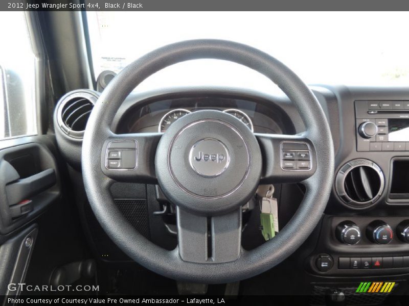 Black / Black 2012 Jeep Wrangler Sport 4x4