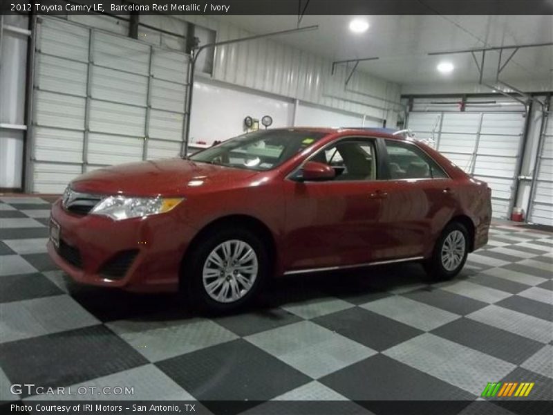 Barcelona Red Metallic / Ivory 2012 Toyota Camry LE