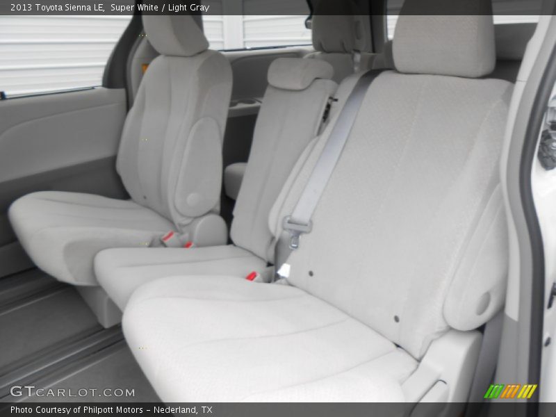 Super White / Light Gray 2013 Toyota Sienna LE