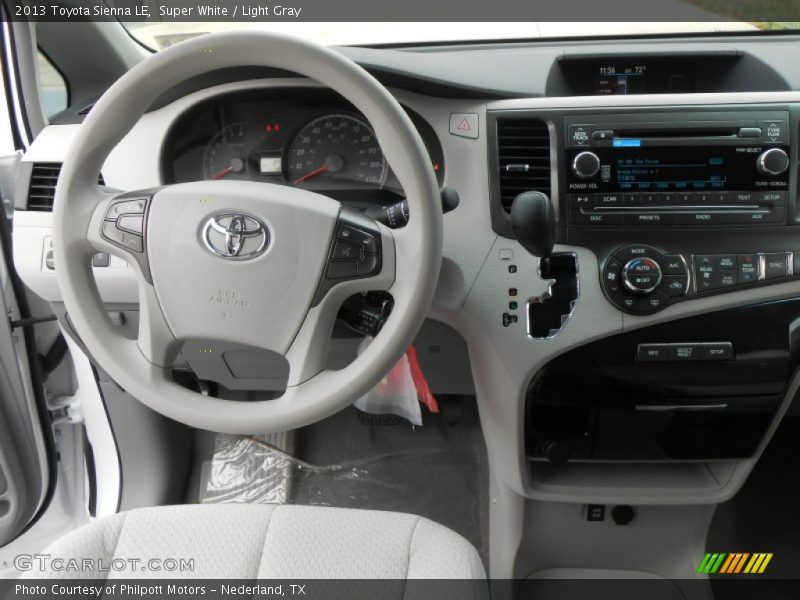 Dashboard of 2013 Sienna LE