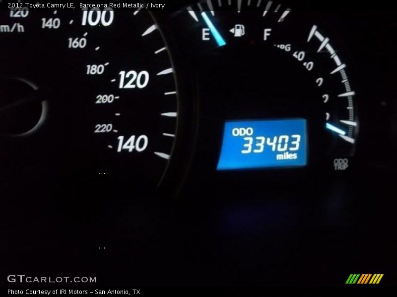 Barcelona Red Metallic / Ivory 2012 Toyota Camry LE